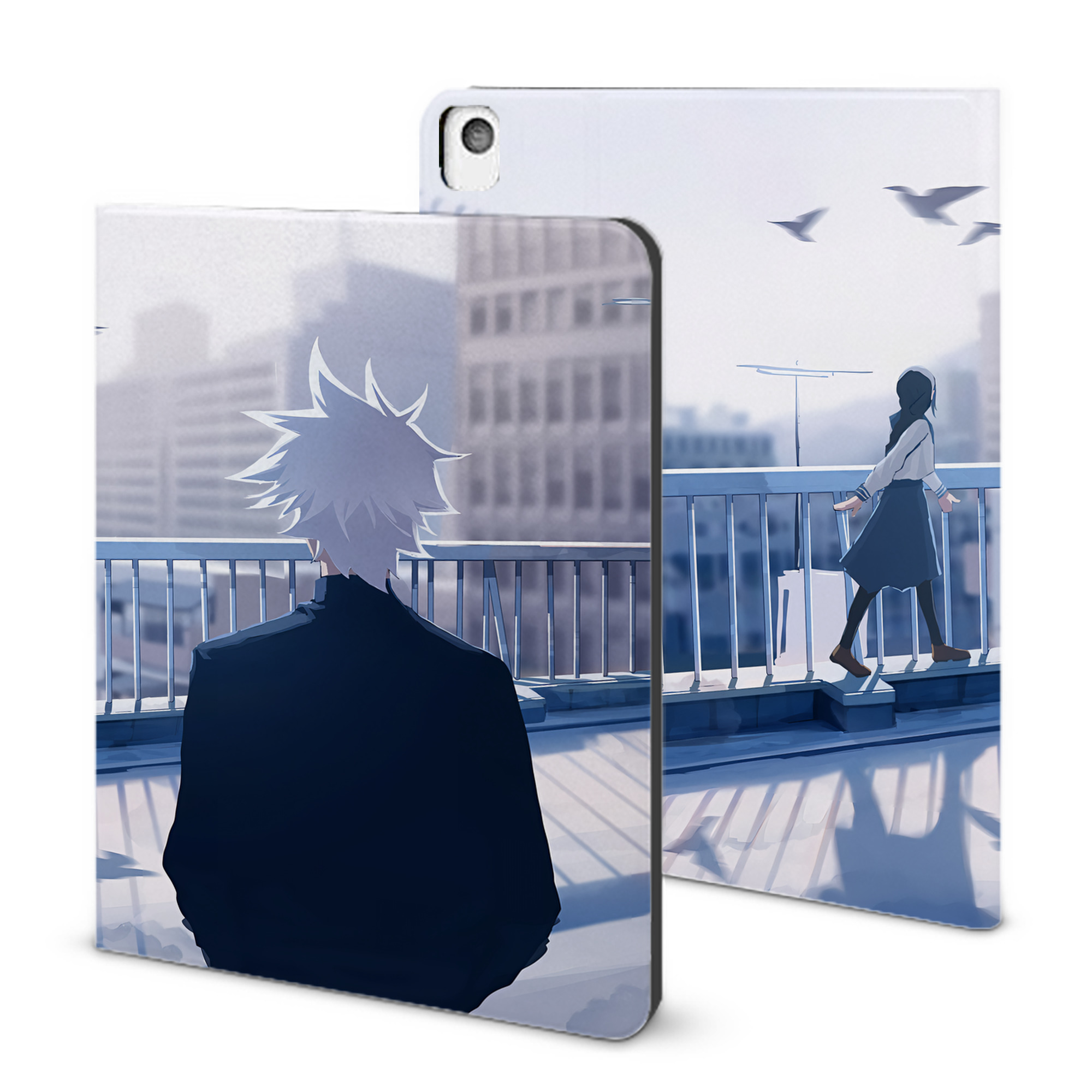 （画像用） 呪術廻戦 Jujutsu Kaisen IPadケース ペンホルダー付き ブックスタイルデザイン